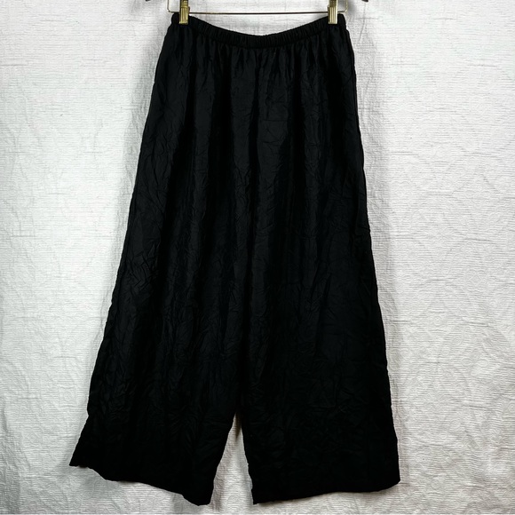 ITEMZ Chris Baumgartner Silk Black One Size Unstructured Pajamas 2pc loungewear - Picture 13 of 16